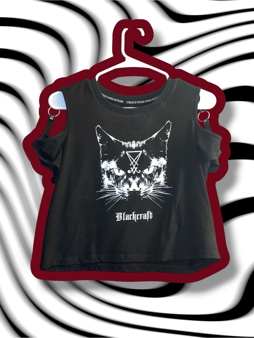 blackcraft crop top size M